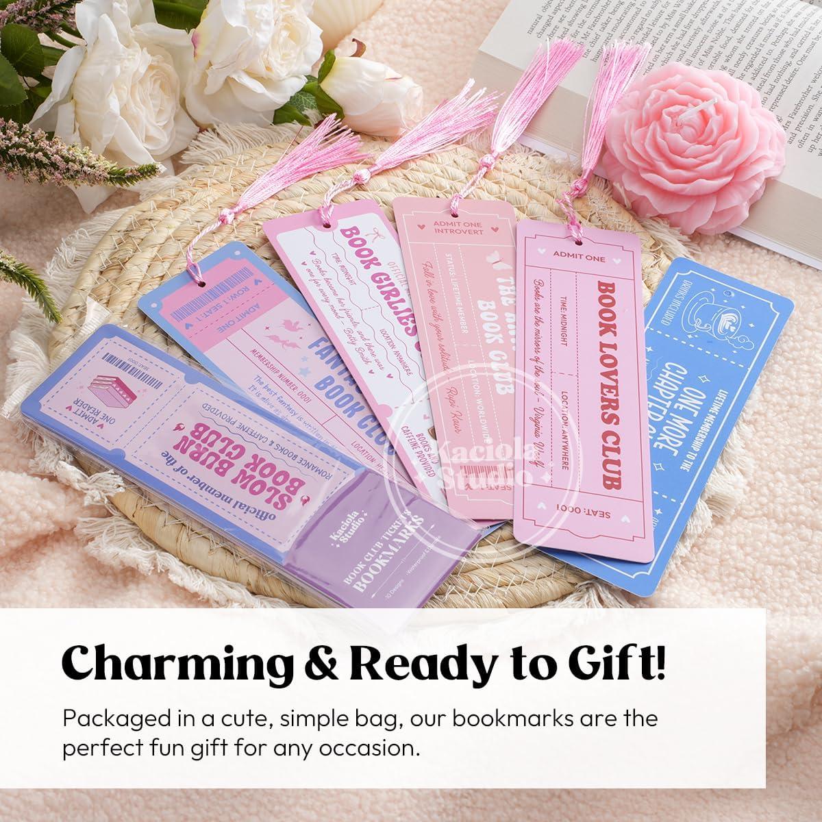 10 Marcadores de Club de Lectura KACIOLA STUDIO - Doble Cara