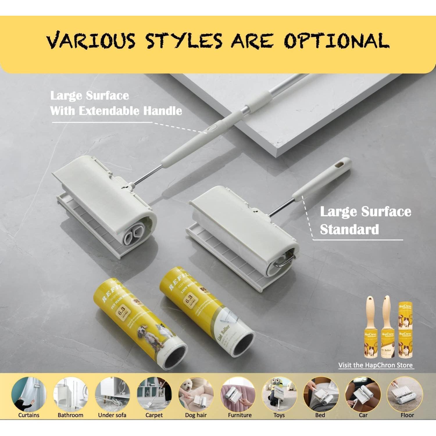 Rodillo Quitapelusas Extra Pegajoso HapChron 240 Hojas 6.3"