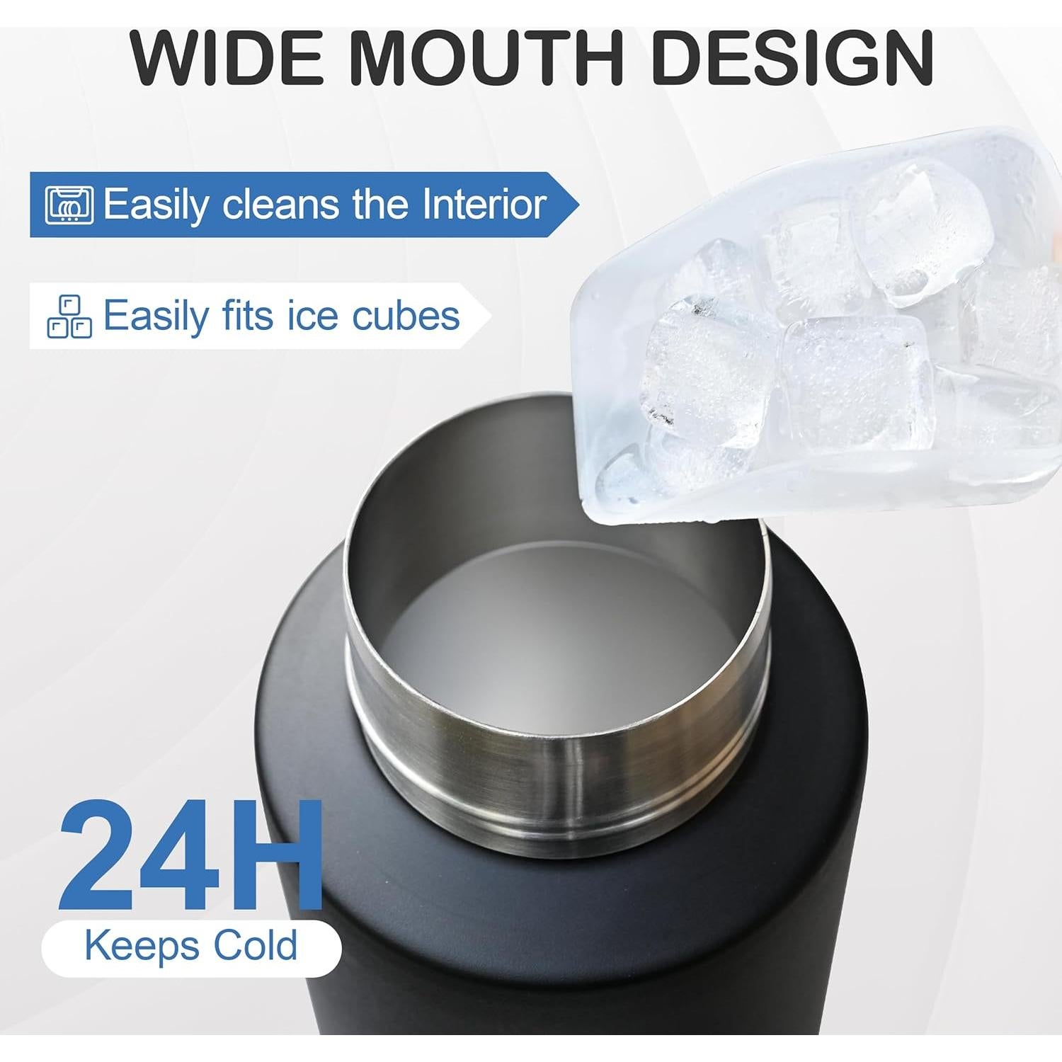 Botella de Agua Aislada para Perros KEWIXY 0.95 L Negra