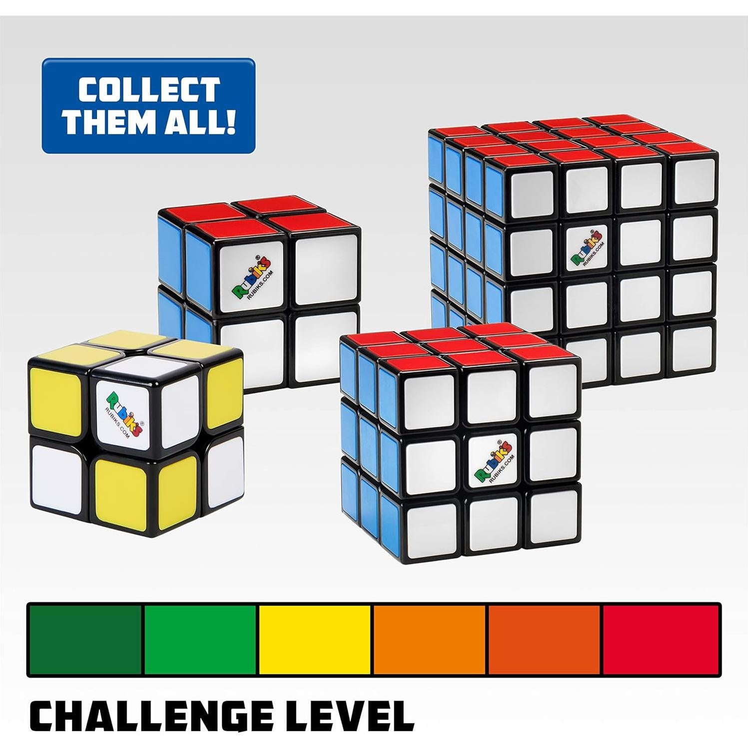 Paquete de Cubos Rubik 2x2 Mini, 3x3 y 4x4 Spin Master