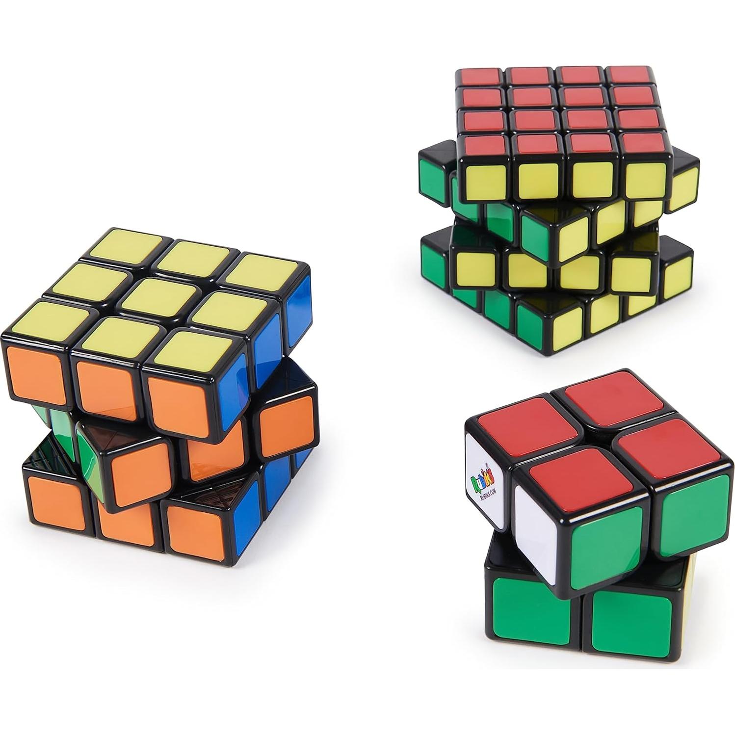 Paquete de Cubos Rubik 2x2 Mini, 3x3 y 4x4 Spin Master