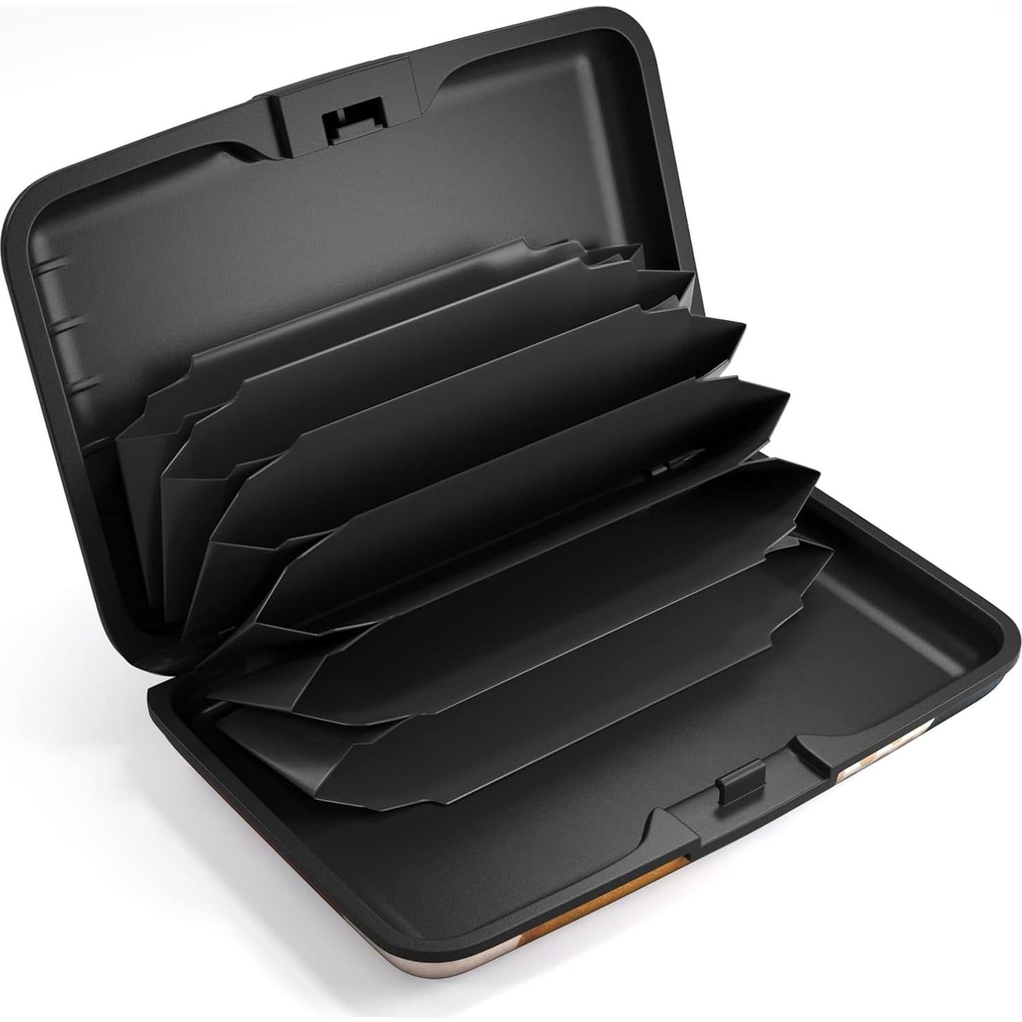 Portatarjetas de Crédito RFID Hsxnam Mármol Abstracto 10.9x7.6cm