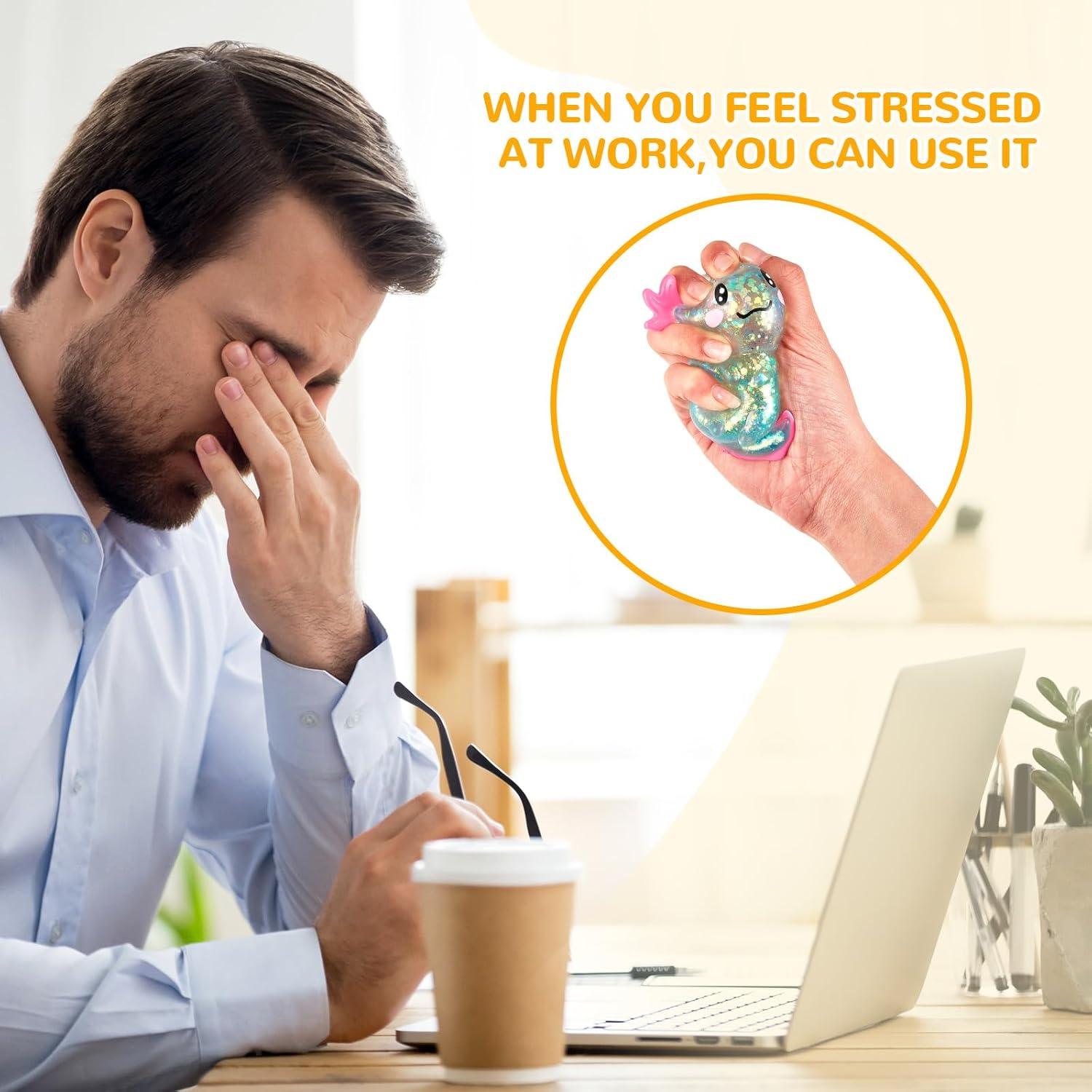 Juguete Antiestrés Axolote Simgoing 10 x 8 cm - 4 Estilos