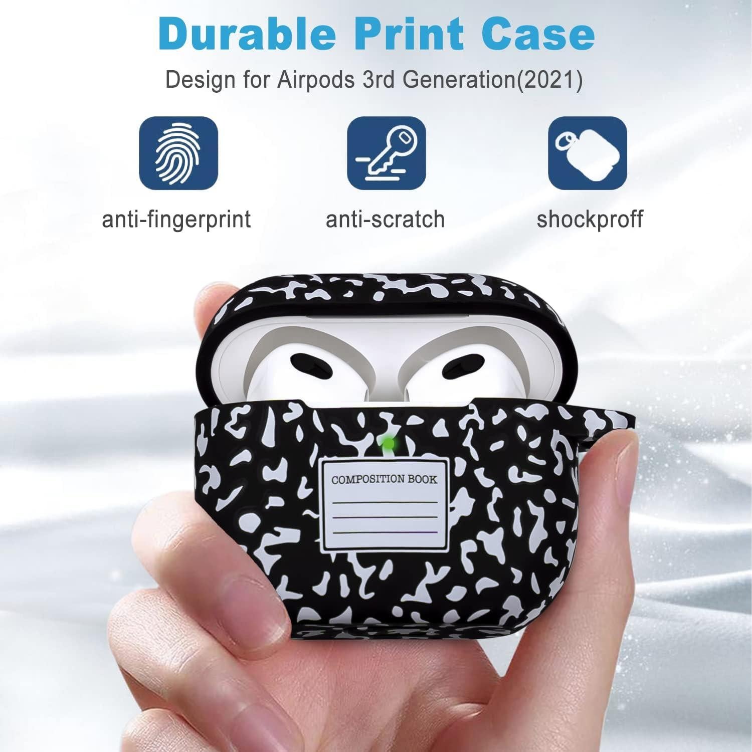 Funda de Silicona Gawnock para AirPods 3 2021 Floral Mujeres