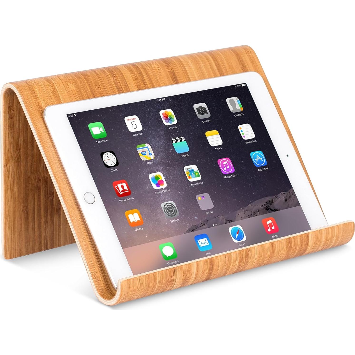 Soporte de Bambú Ajustable para Tabletas y Libros - Sofia + Sam