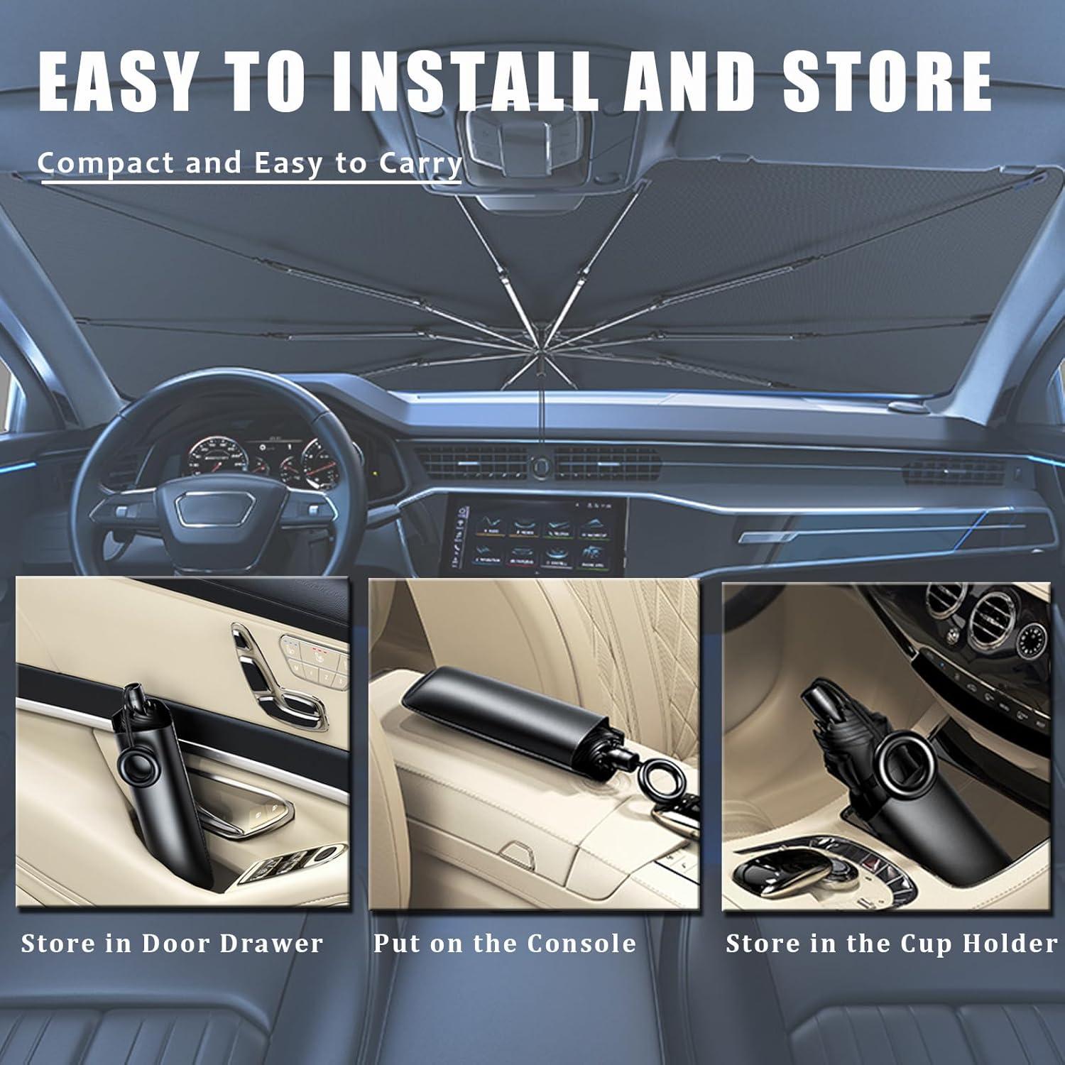 Sombra Solar para Parabrisas JDDRY 140x74cm Universal