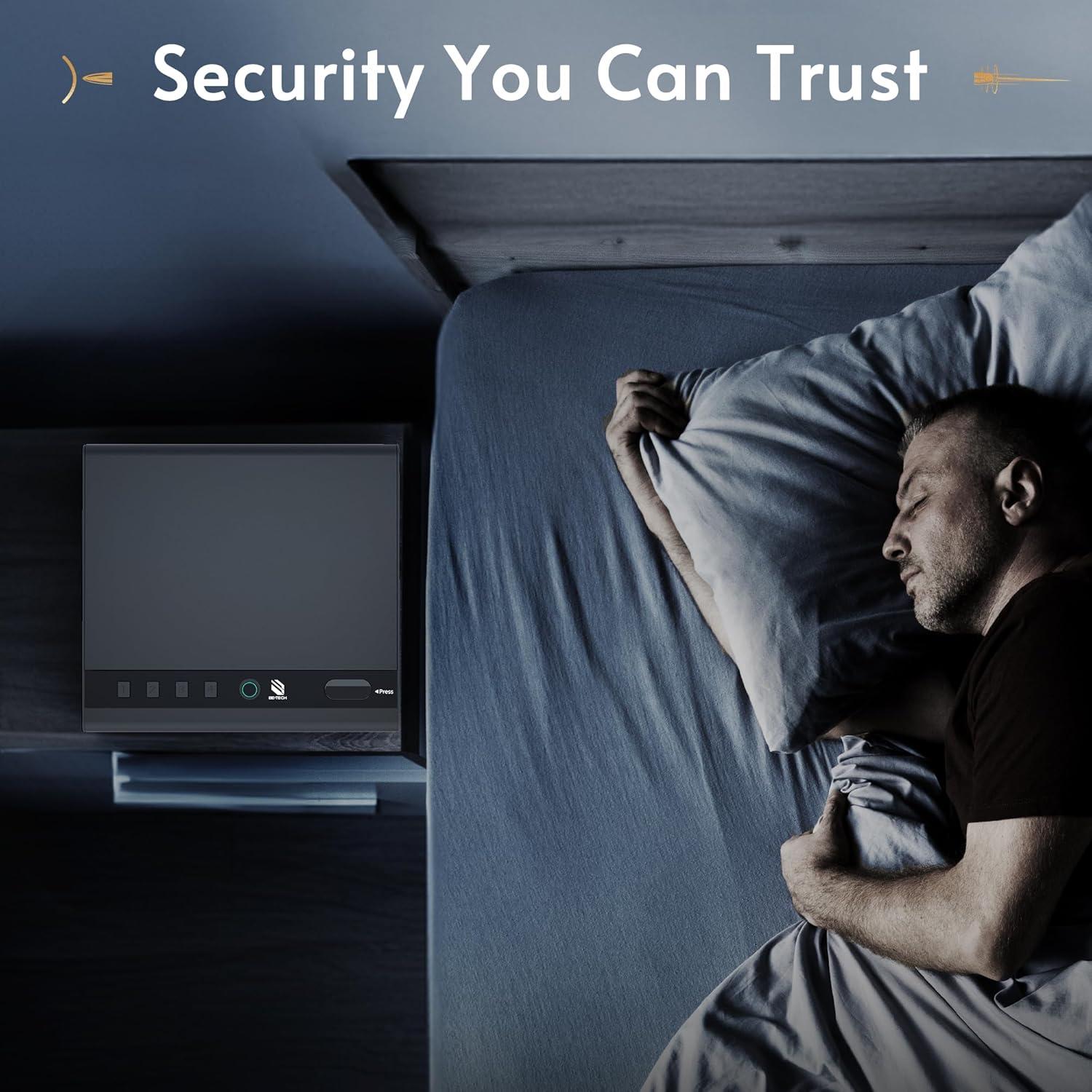 Caja Fuerte Biométrica BE-TECH para Pistolas 3L Acceso Rápido