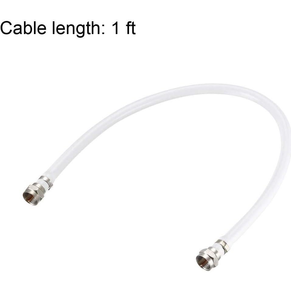 Cable Coaxial RG6 uxcell Macho a Macho 30.48 cm 75 Ohm