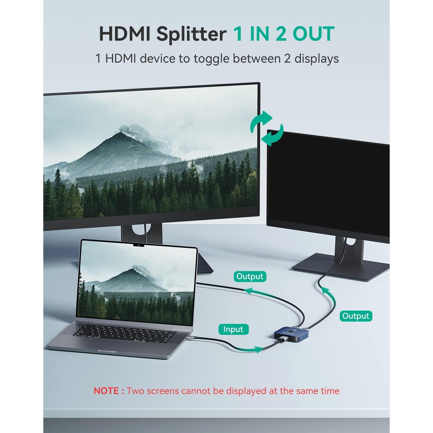 Interruptor HDMI 2.1 GANA Bi-Direccional 4K 8K 48Gbps
