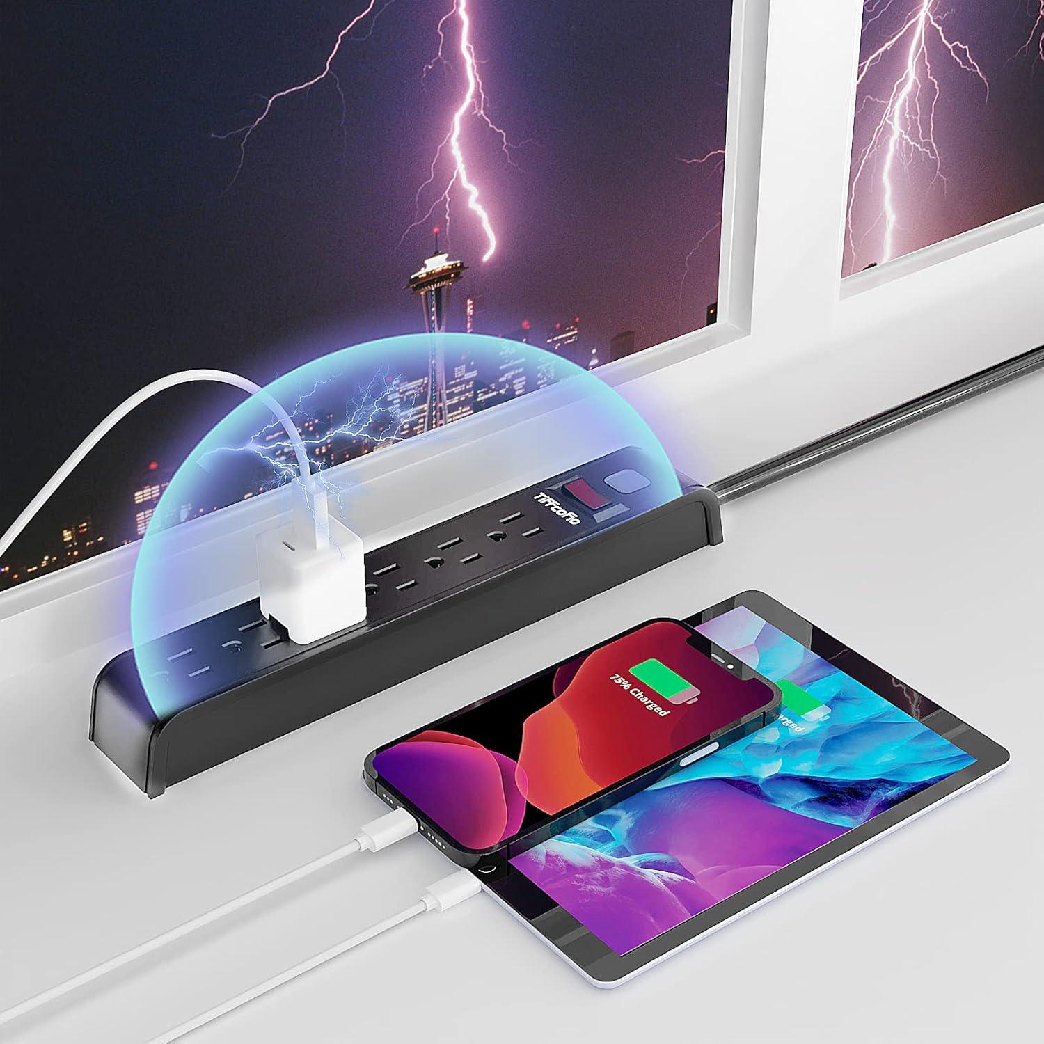 Regleta Tiffcofio 1.22 m con Protección contra Sobretensiones