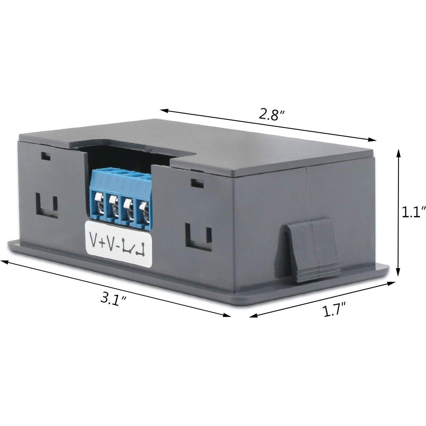 Módulo de Relé de Retardo DROK 10A DC 6-30V Temporizador LCD