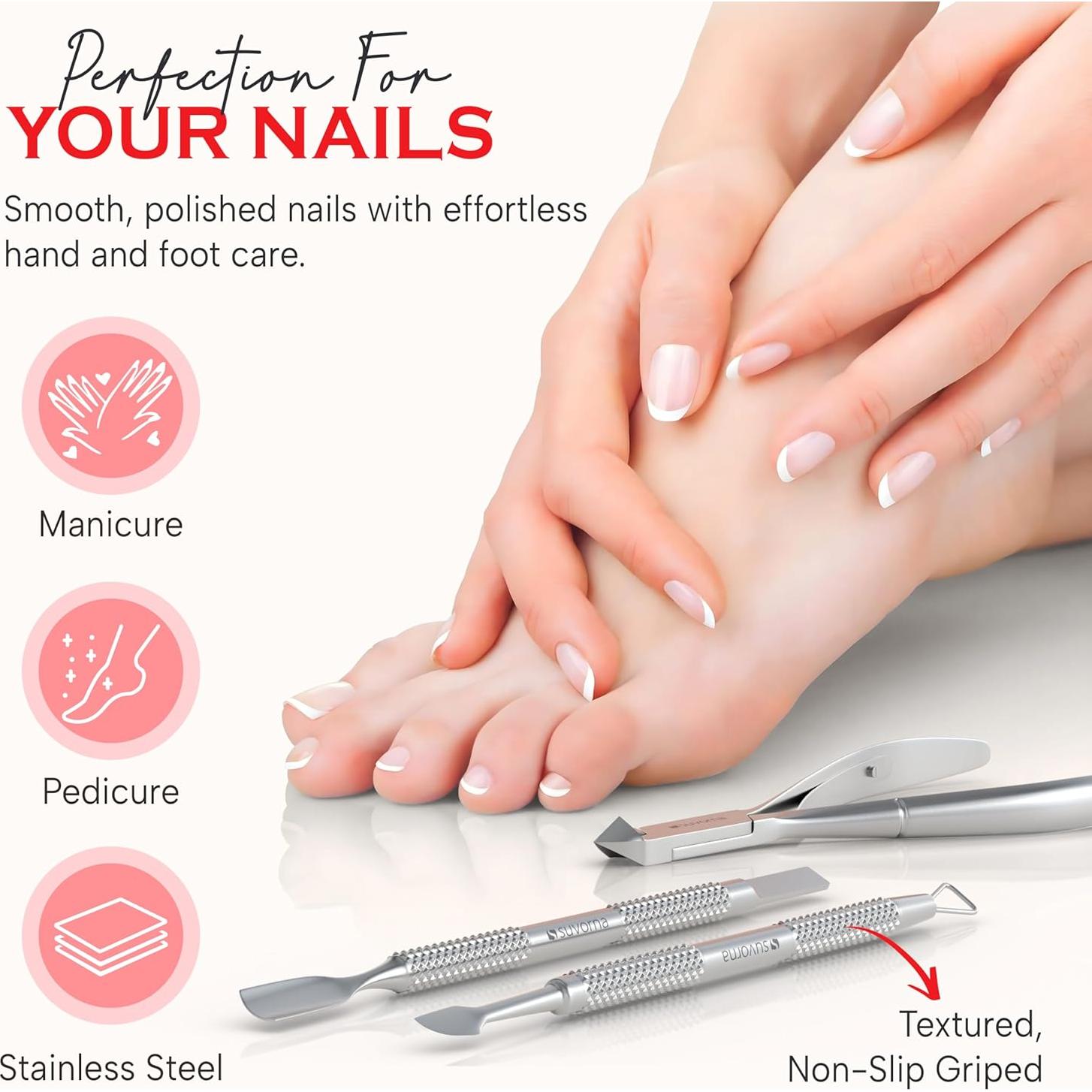 Juego de Cortadores de Cutícula Suvorna 5 en 1 Acero Inoxidable