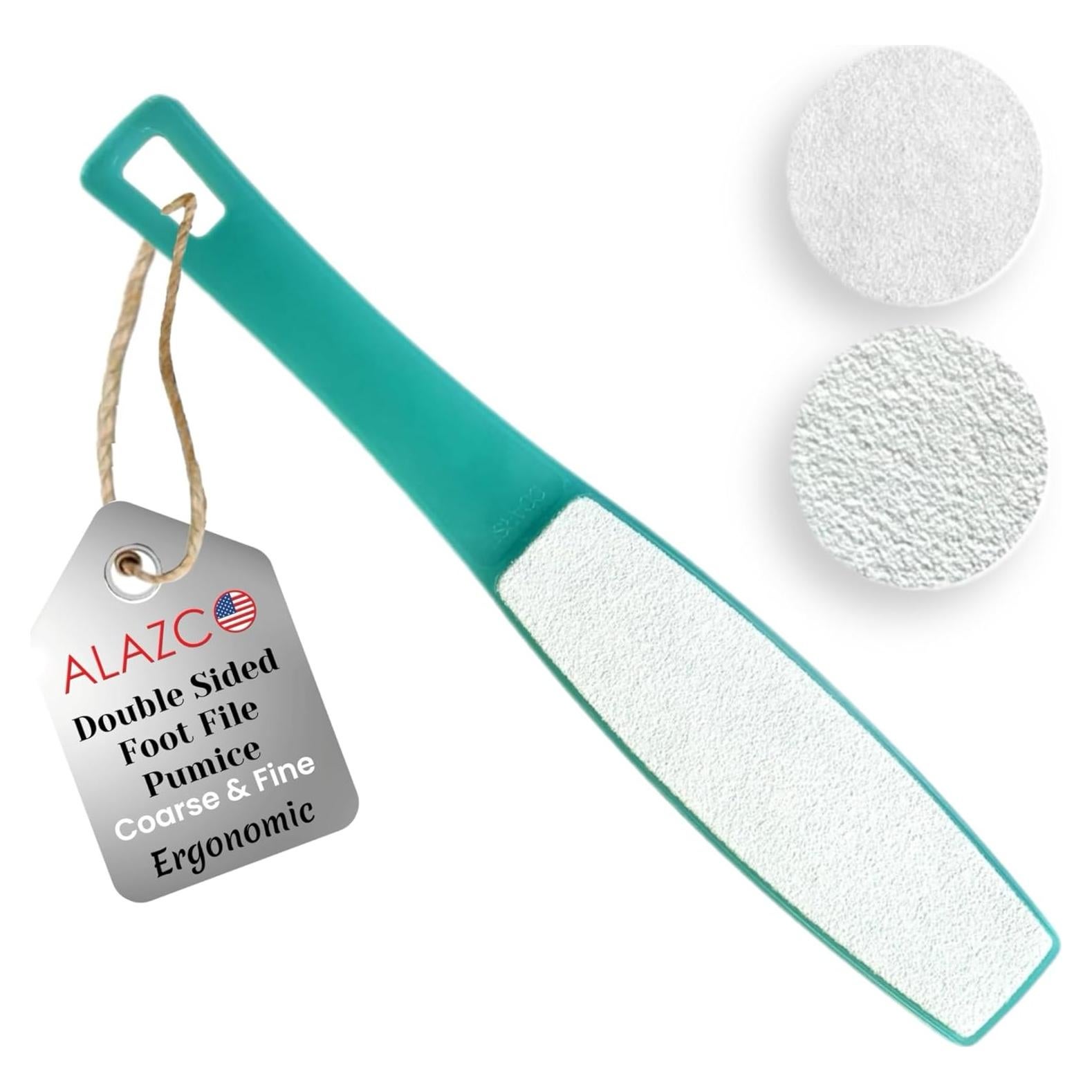 Lima de Pies Doble Cara ALAZCO con Mango Ergonómico 25.4 cm