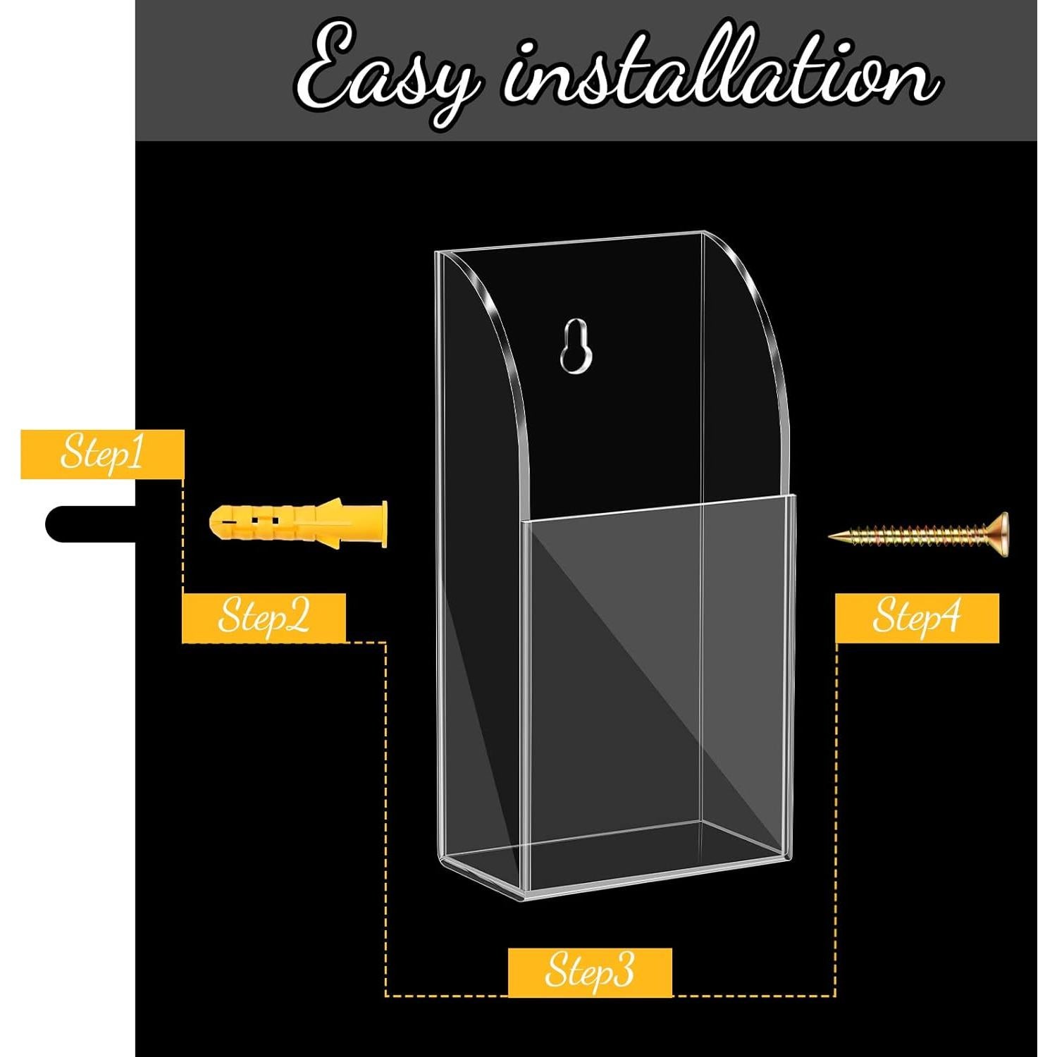 4 Soportes Acrílicos para Control Remoto TaoBary Transparente