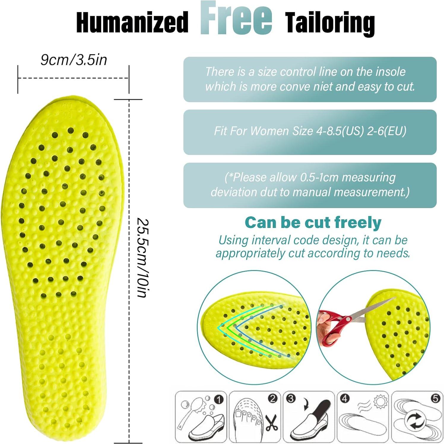 Plantillas de Espuma con Memoria WLLHYF 25.5x9cm Antideslizantes
