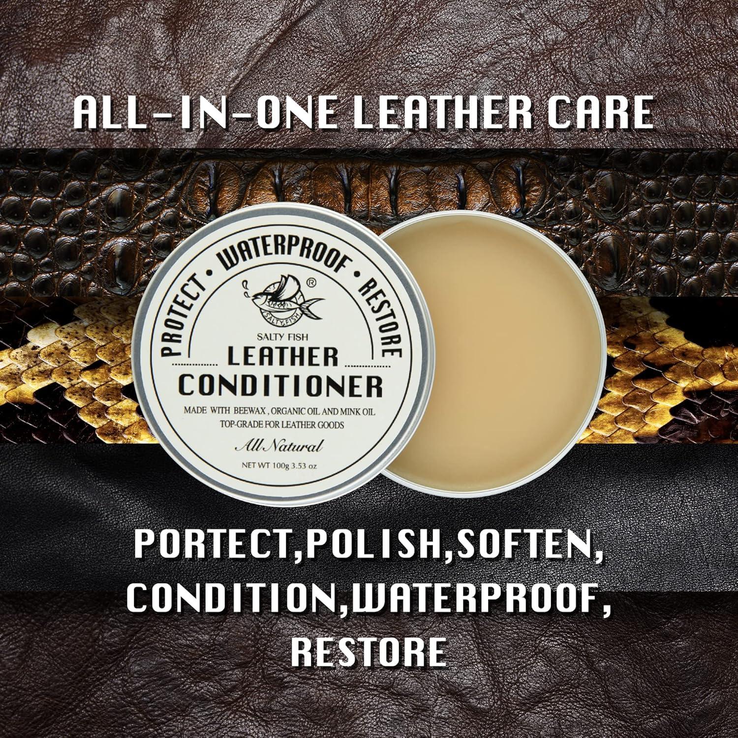 Acondicionador de Cuero Natural SALTY FISH 212g - Protector y Suavizante