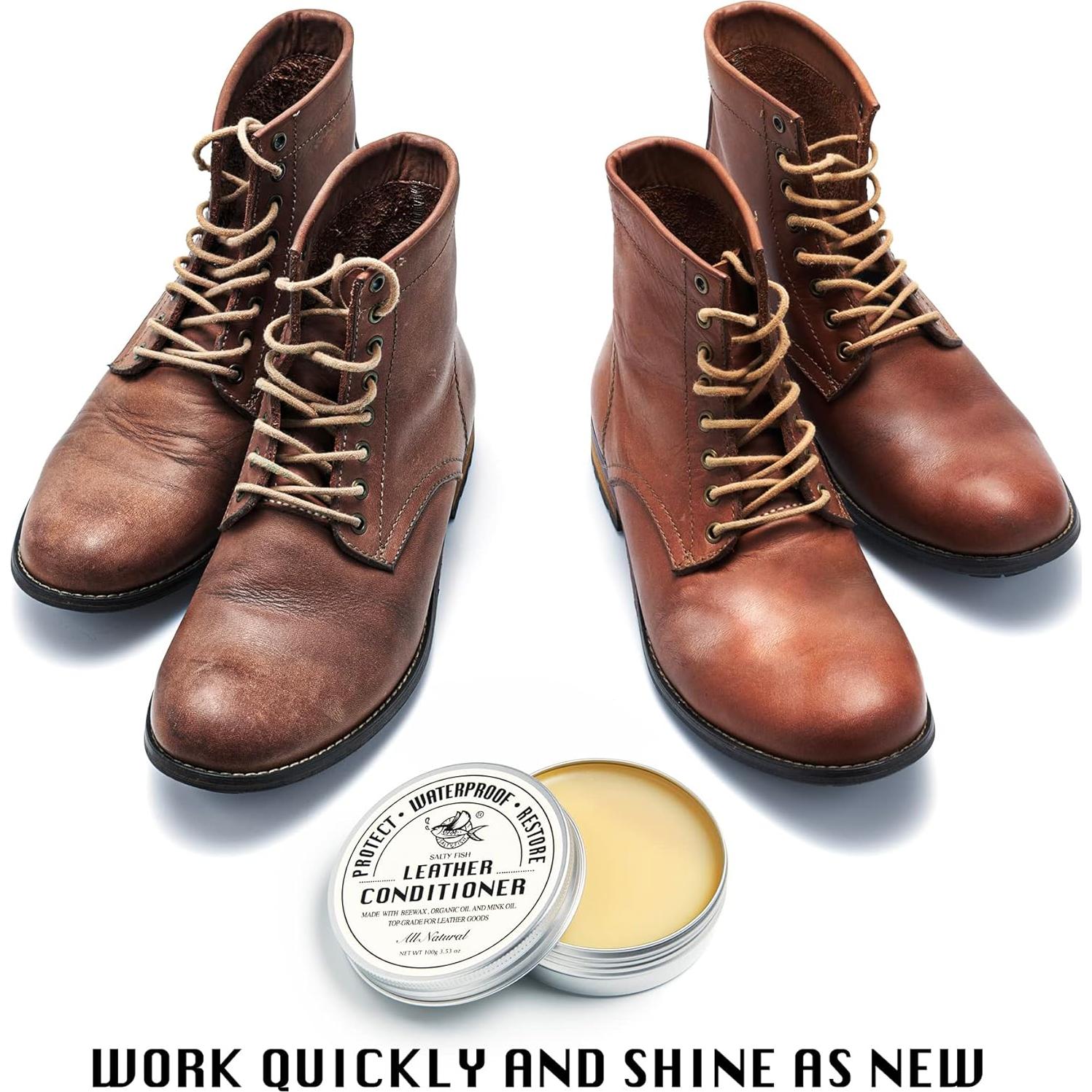 Acondicionador de Cuero Natural SALTY FISH 212g - Protector y Suavizante