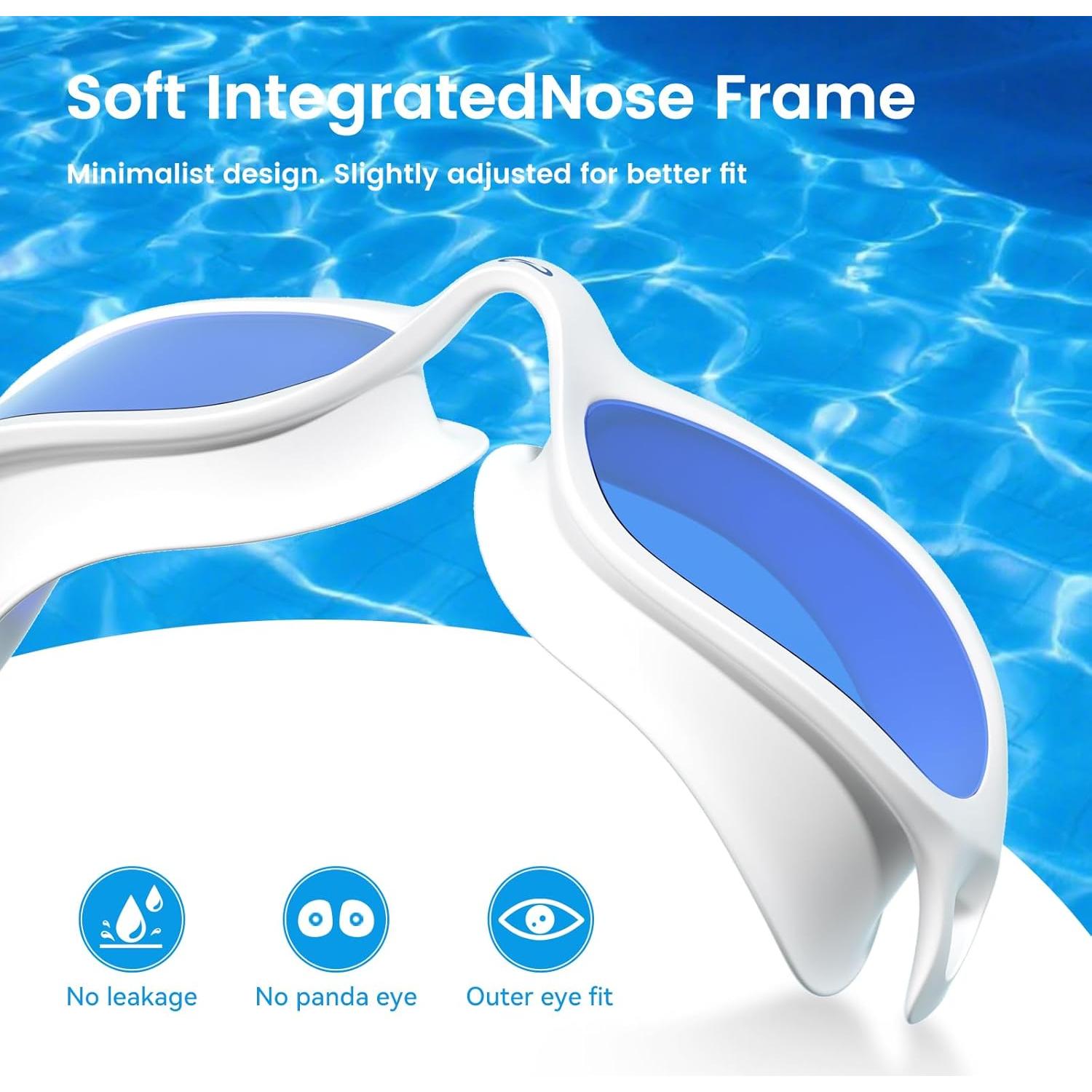 Gafas de natación COPOZZ para adultos con protección UV y antiempañante