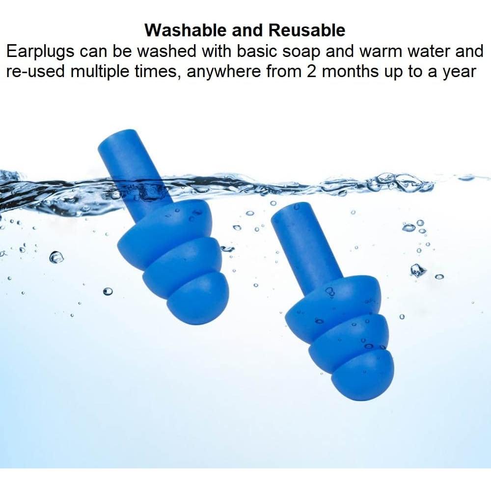 50 Pares de Tapones de Silicona Quality Plugs Reutilizables Impermeables