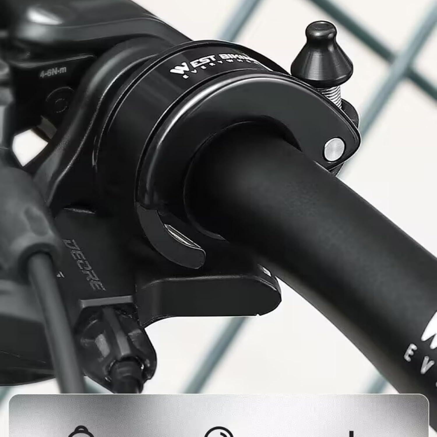 Timbre de Bicicleta Oculto Phidinova EH-1 100db Manillar 22.2mm