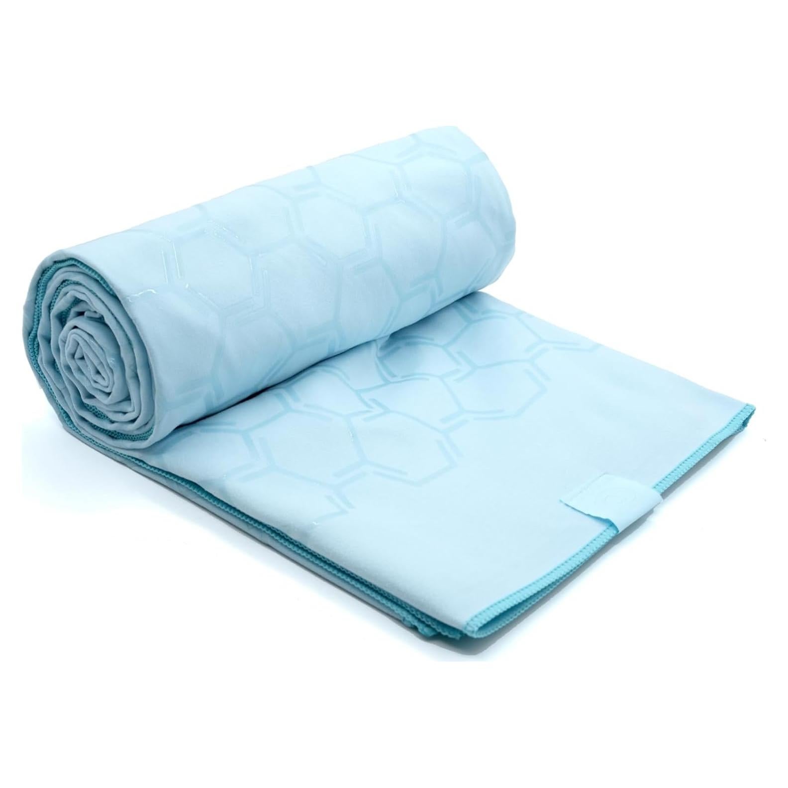 Toalla de Yoga Eunzel Microfibra Antideslizante 67x183cm Azul