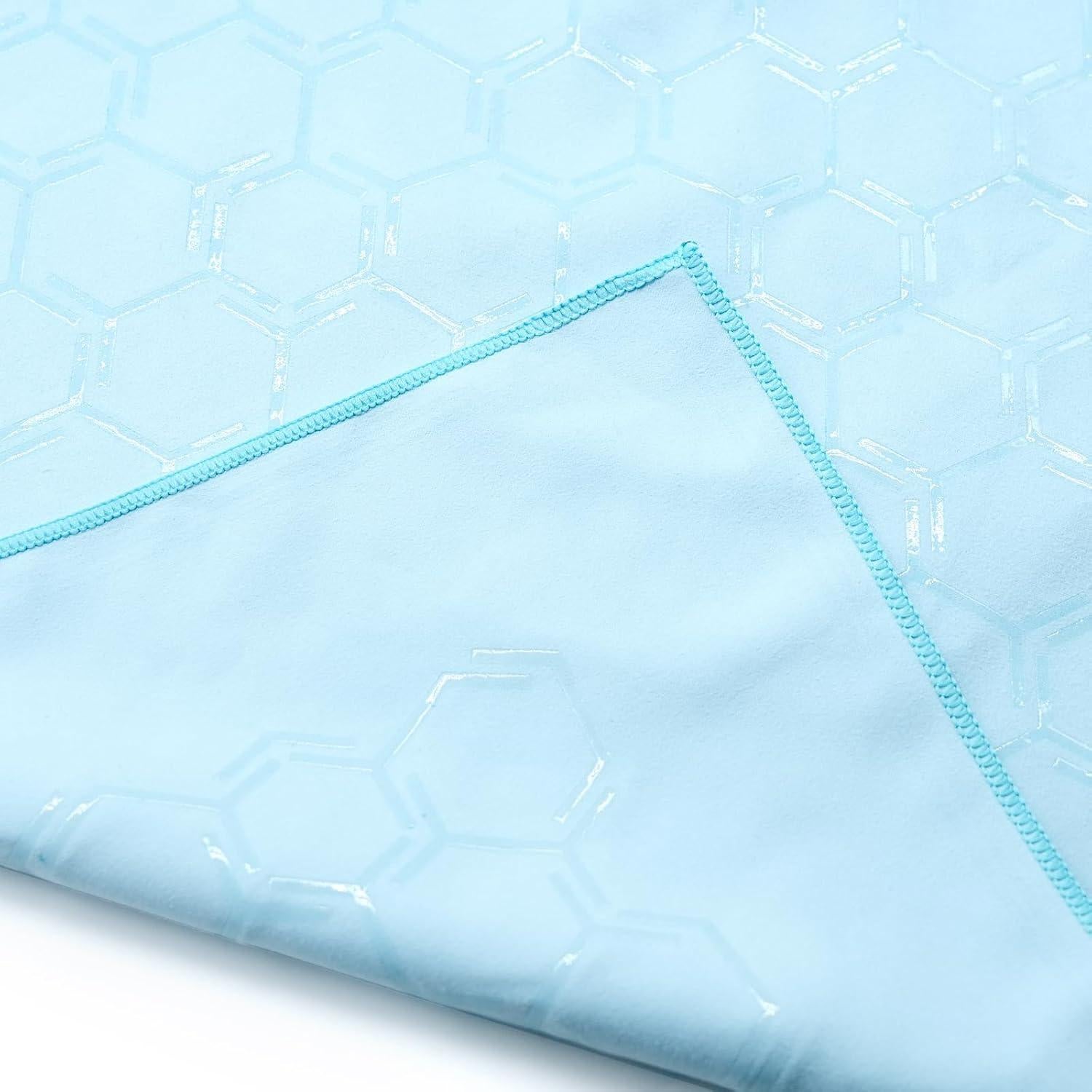 Toalla de Yoga Eunzel Microfibra Antideslizante 67x183cm Azul