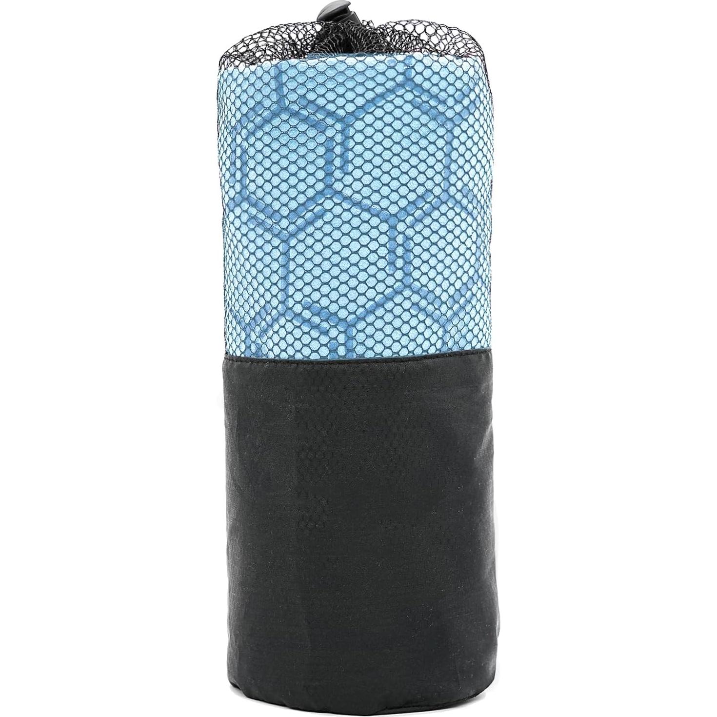 Toalla de Yoga Eunzel Microfibra Antideslizante 67x183cm Azul