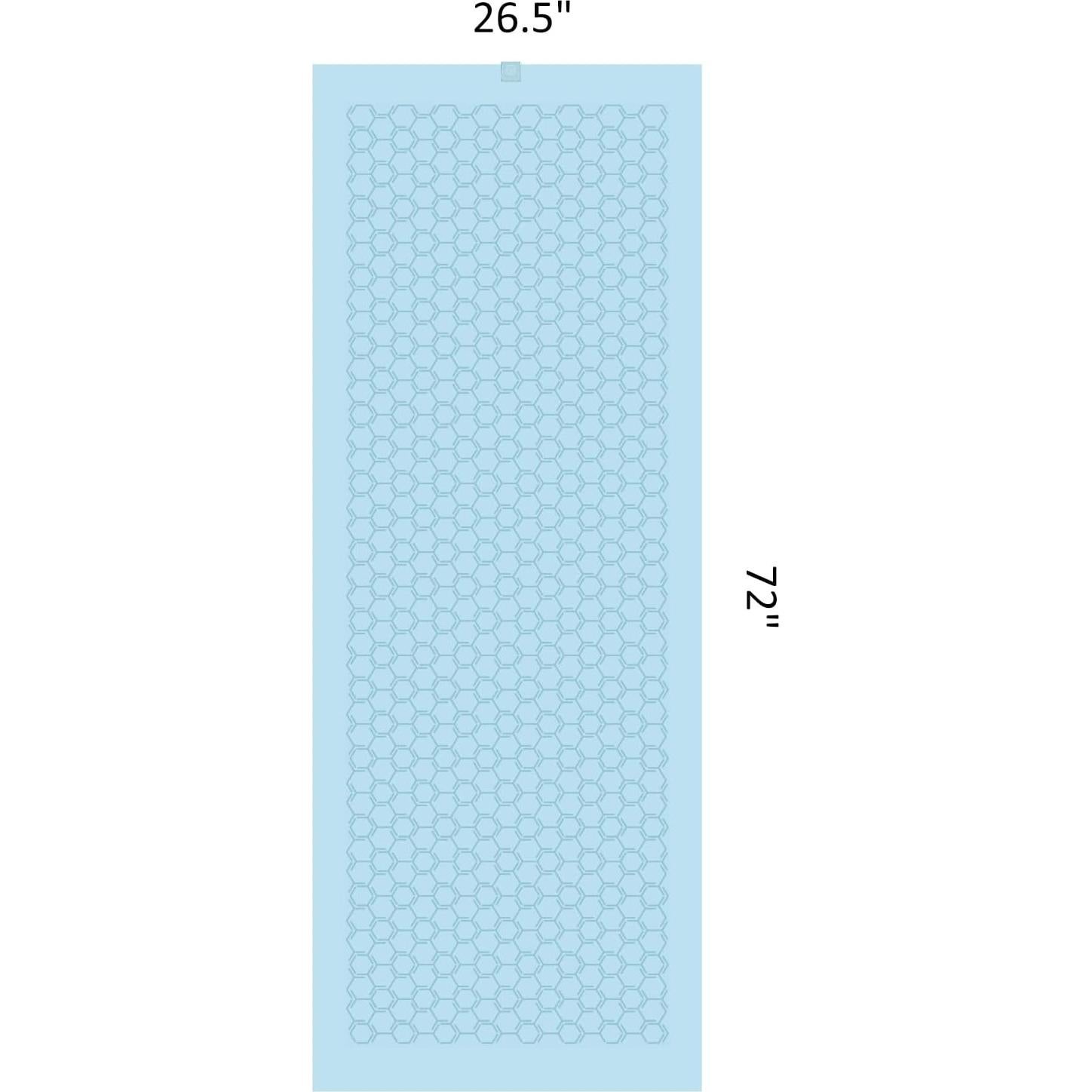 Toalla de Yoga Eunzel Microfibra Antideslizante 67x183cm Azul