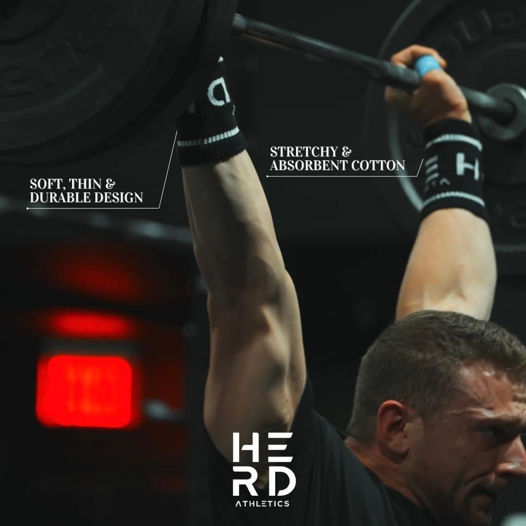 Muñequera de Algodón Herd Athletics - Soporte Antitranspirante