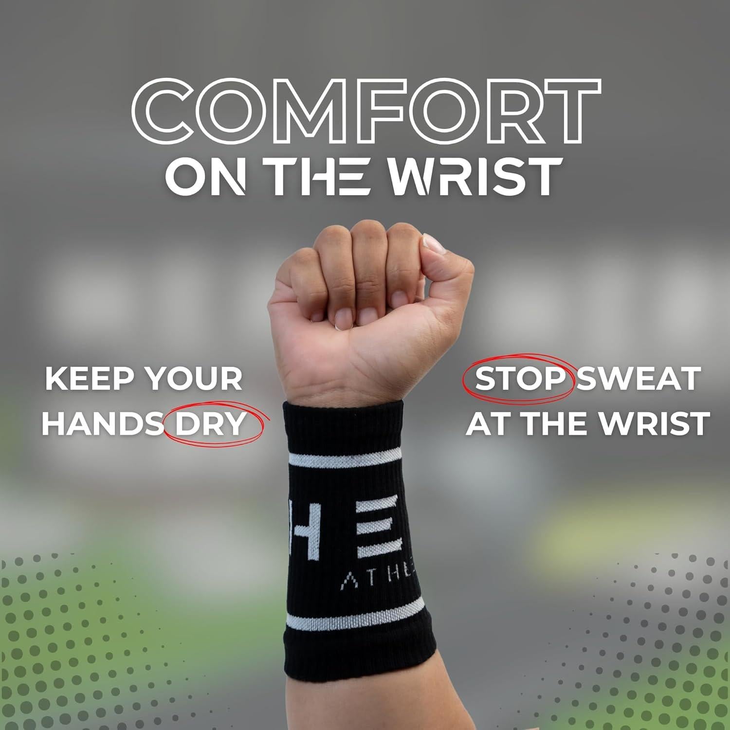 Muñequera de Algodón Herd Athletics - Soporte Antitranspirante