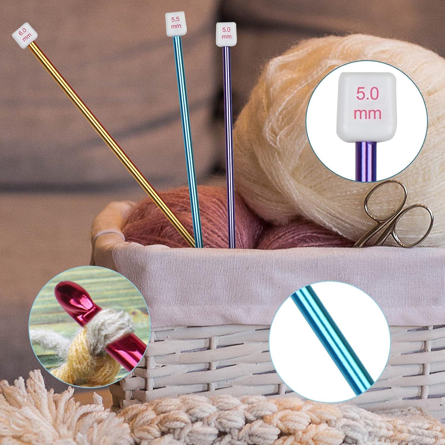 Juego de Agujas de Crochet Tunecino Aeelike 11pcs 2mm a 8mm