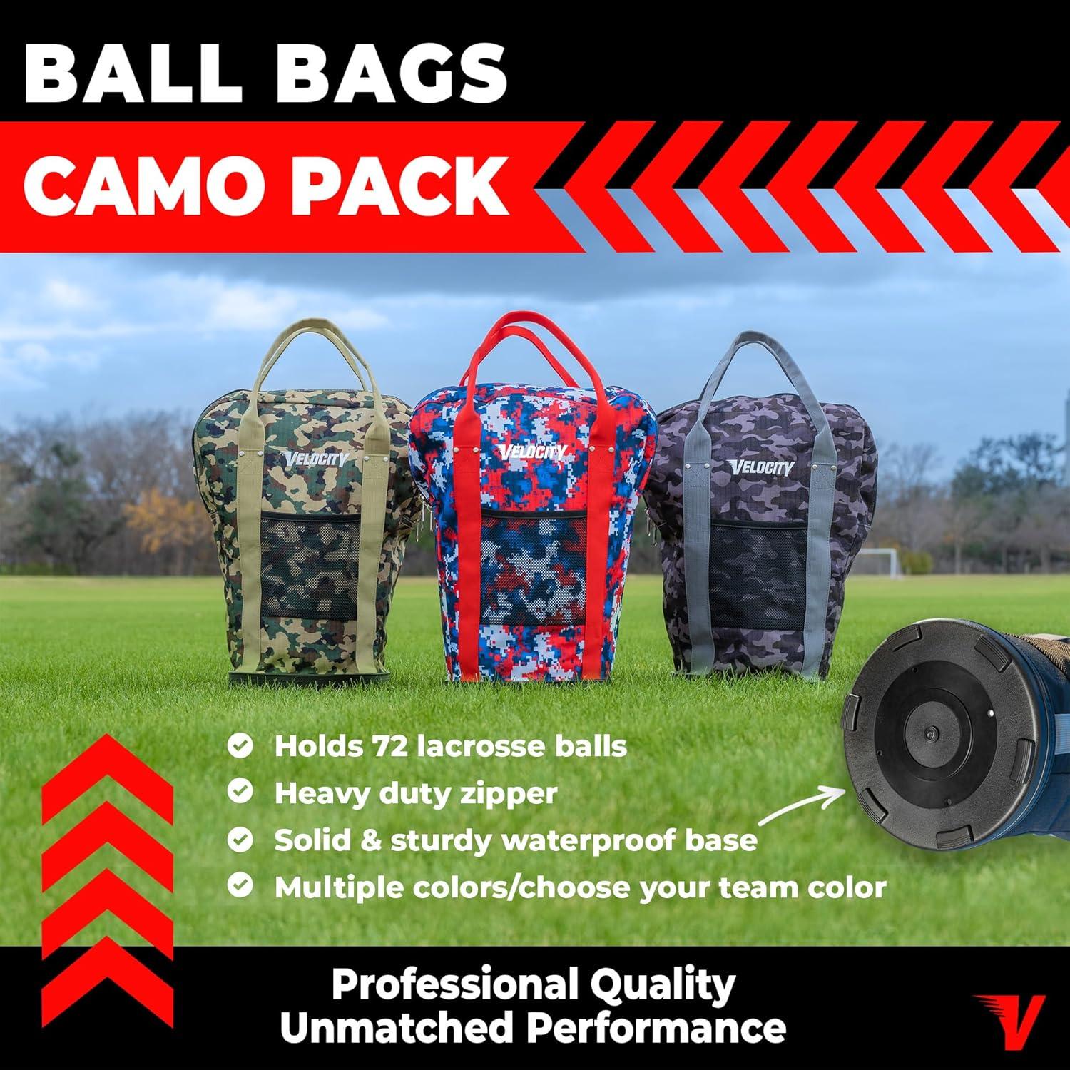 Bolsa de Pelotas Multipropósito Velocity Camuflaje 72 Pelotas
