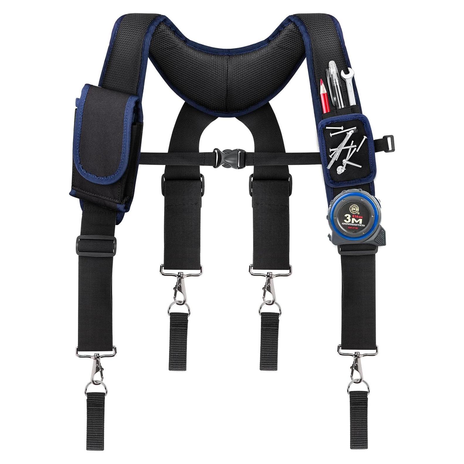 Suspenders Ajustables para Cinturón de Herramientas UMYLOV Negro