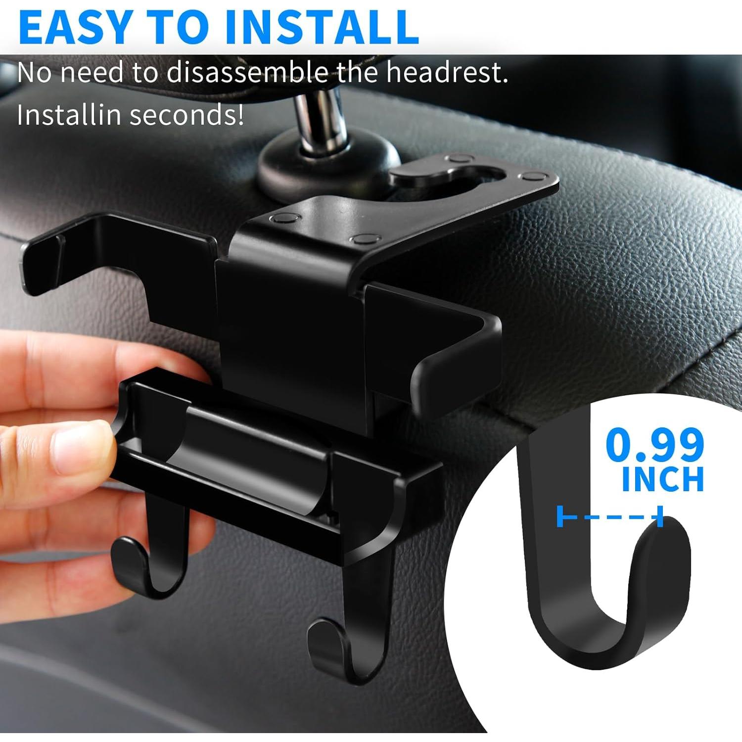 Gancho Oculto 2 en 1 SunlightXS para Reposacabezas de Coche