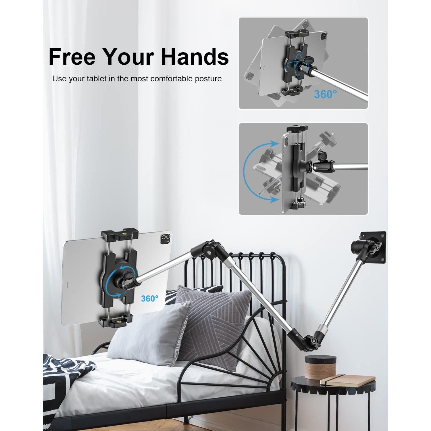 Soporte de Pared para Tablet Woleyi, Brazo Plegable 86 cm