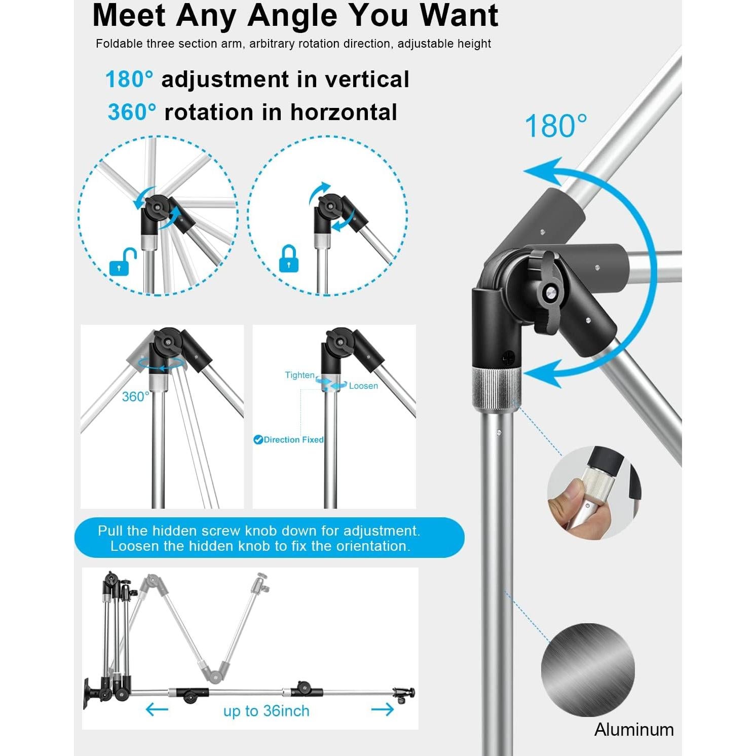 Soporte de Pared para Tablet Woleyi, Brazo Plegable 86 cm