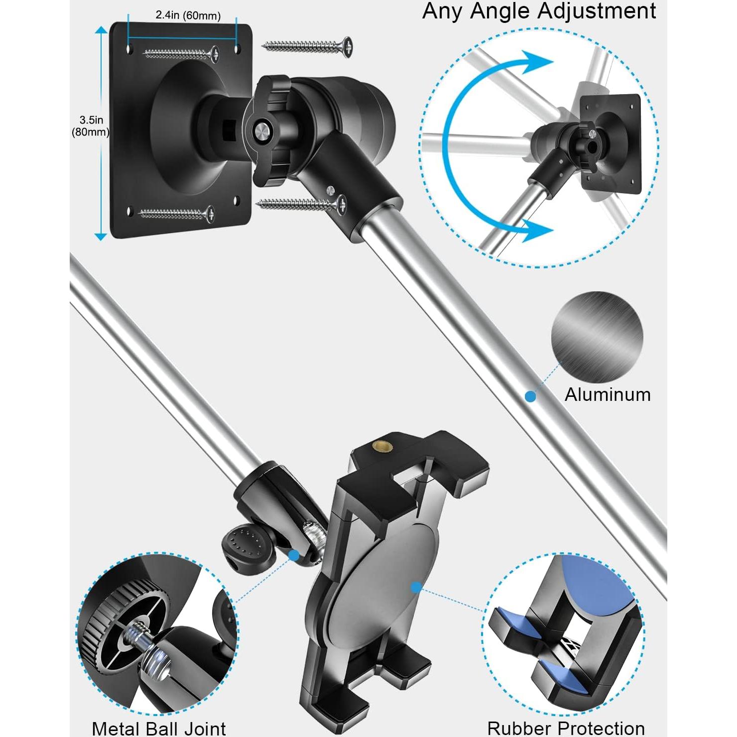 Soporte de Pared para Tablet Woleyi, Brazo Plegable 86 cm