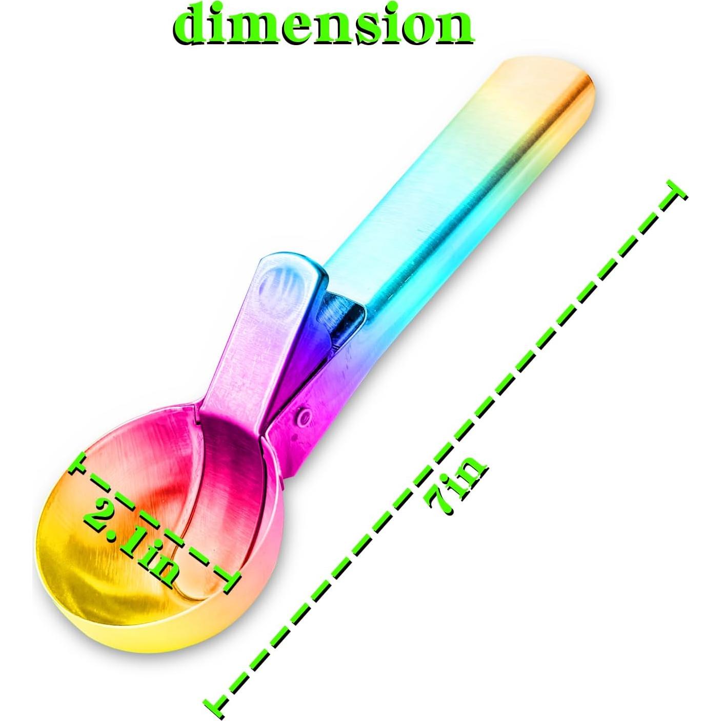 Cucharón de Helado Acero Inoxidable HLDMYYXGS 16.8cm Rainbow