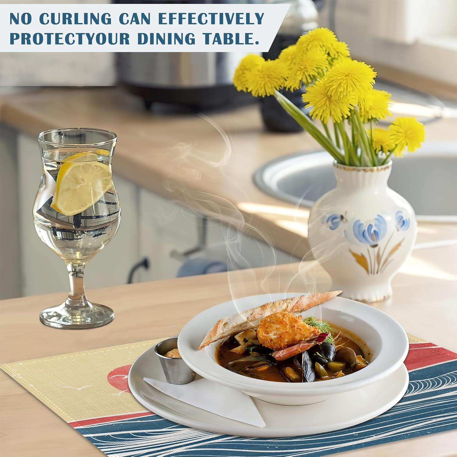 Juego de 4 Manteles Rectangulares IGPPDO Lino 30x45 cm