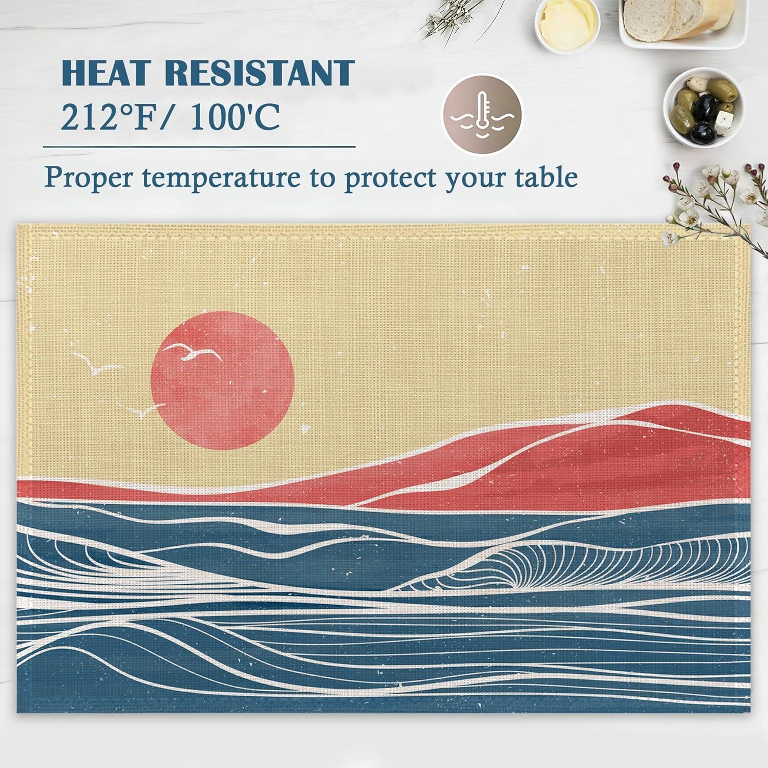 Juego de 4 Manteles Rectangulares IGPPDO Lino 30x45 cm