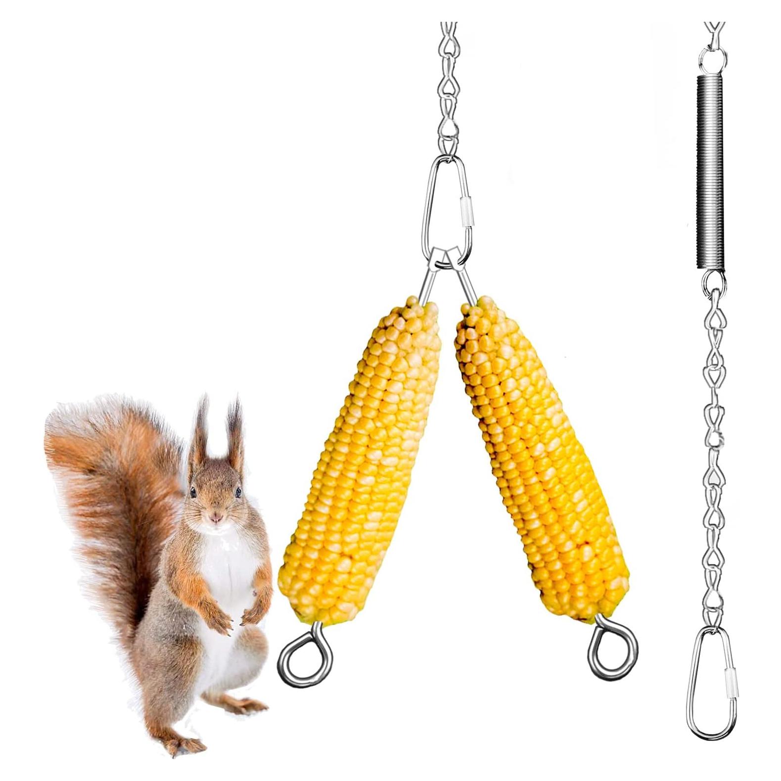 Comedero Colgante para Ardillas Essilnn Acero Inoxidable