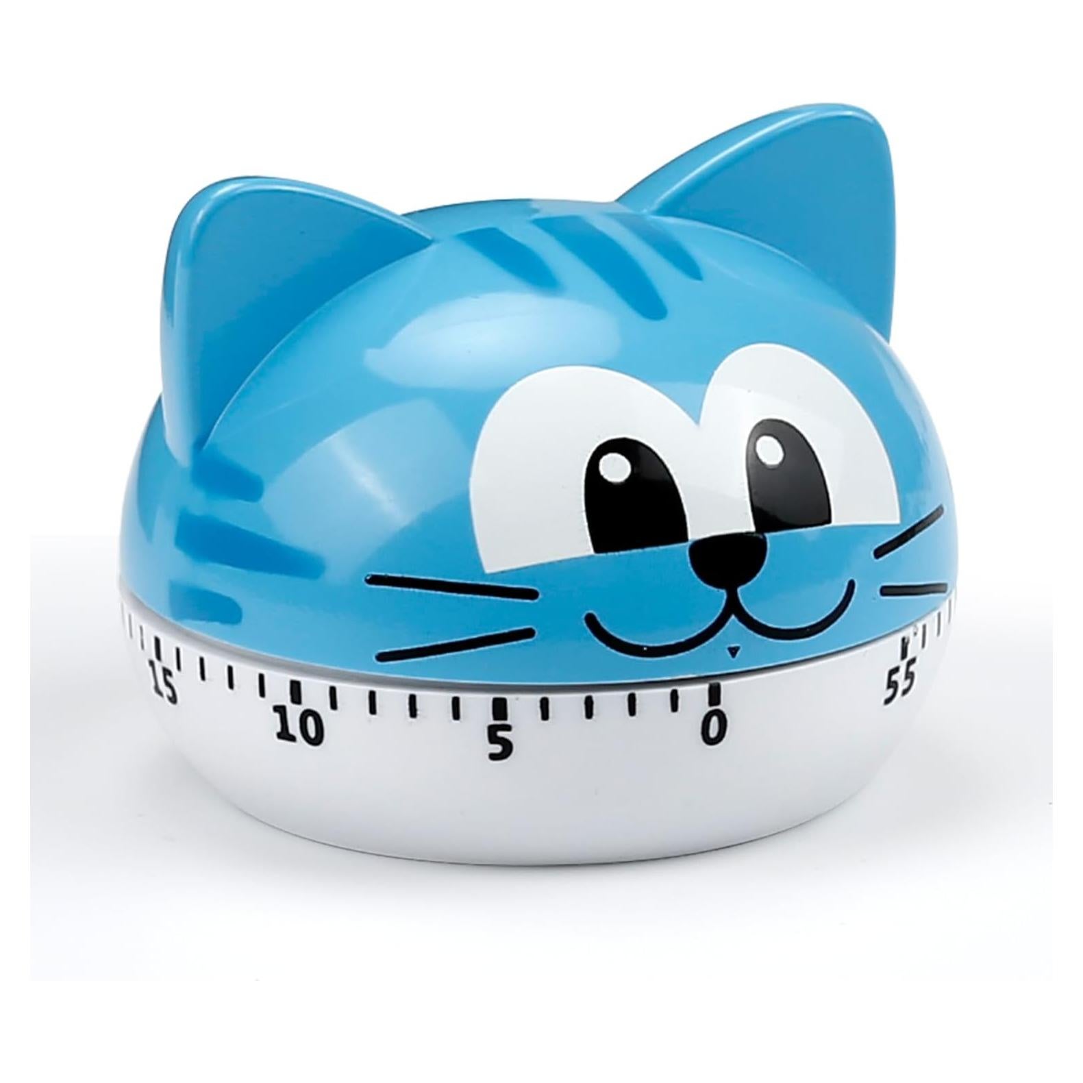 Temporizador de Cocina Mecánico AUDRWALL Gato Azul 90g
