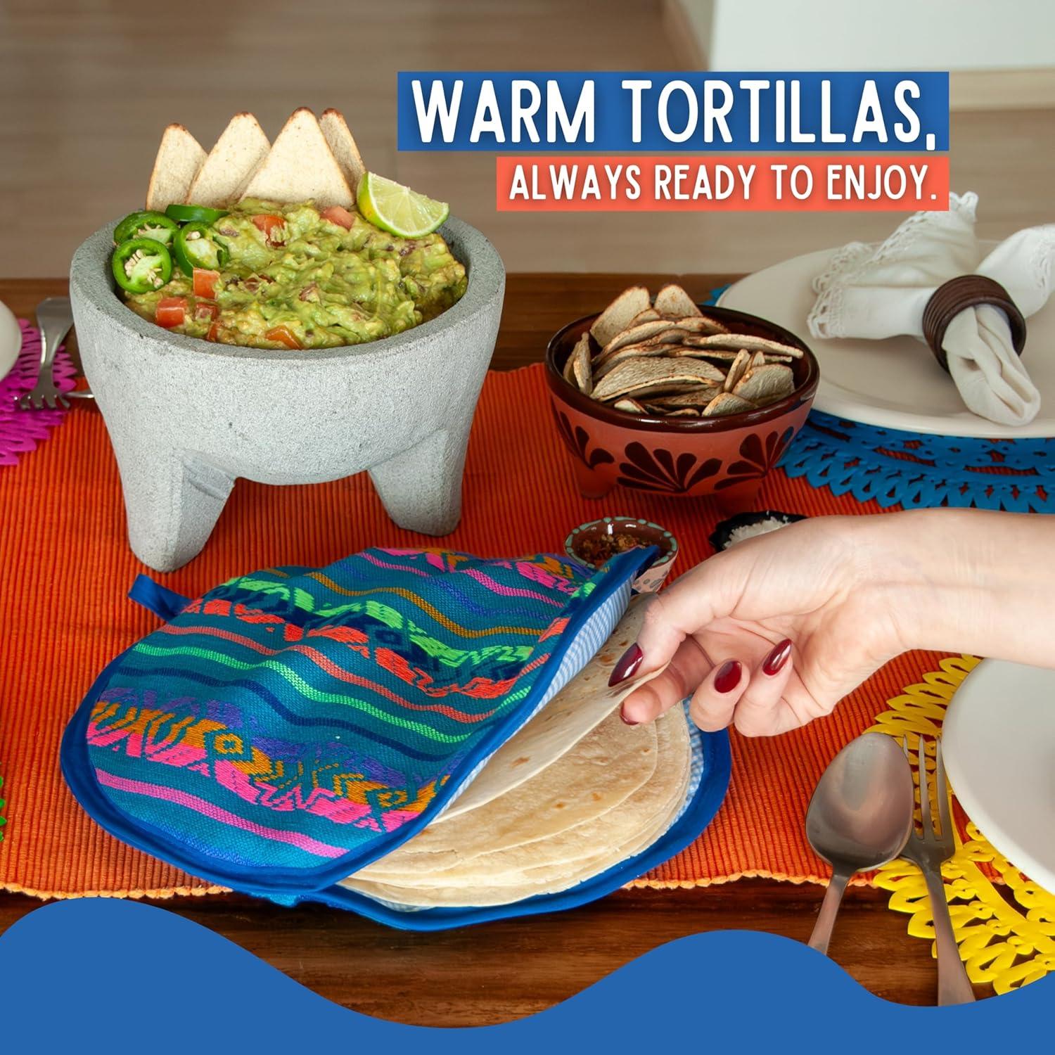 Calentador de Tortillas AXR Hecho a Mano 30 cm Tela Cambaya