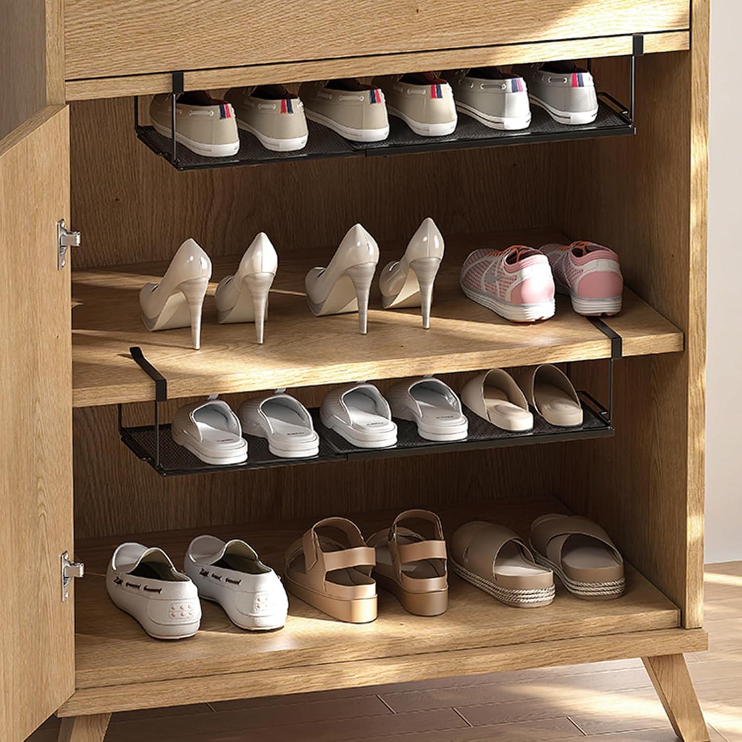 Organizador Bajo Estante FUCIHOMA Negro Expandible 38-70 cm