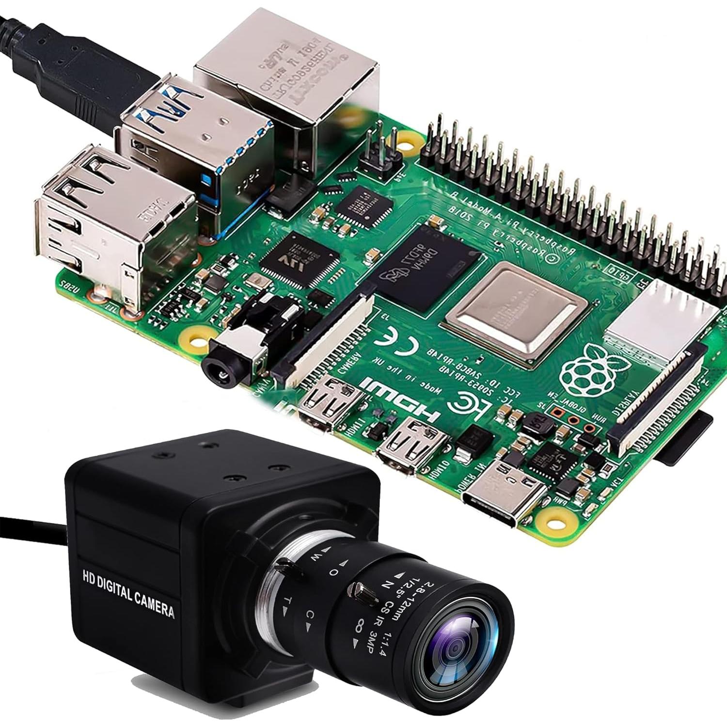 Cámara USB 1080P IFWATER 260fps Lente Zoom 2.8-12mm