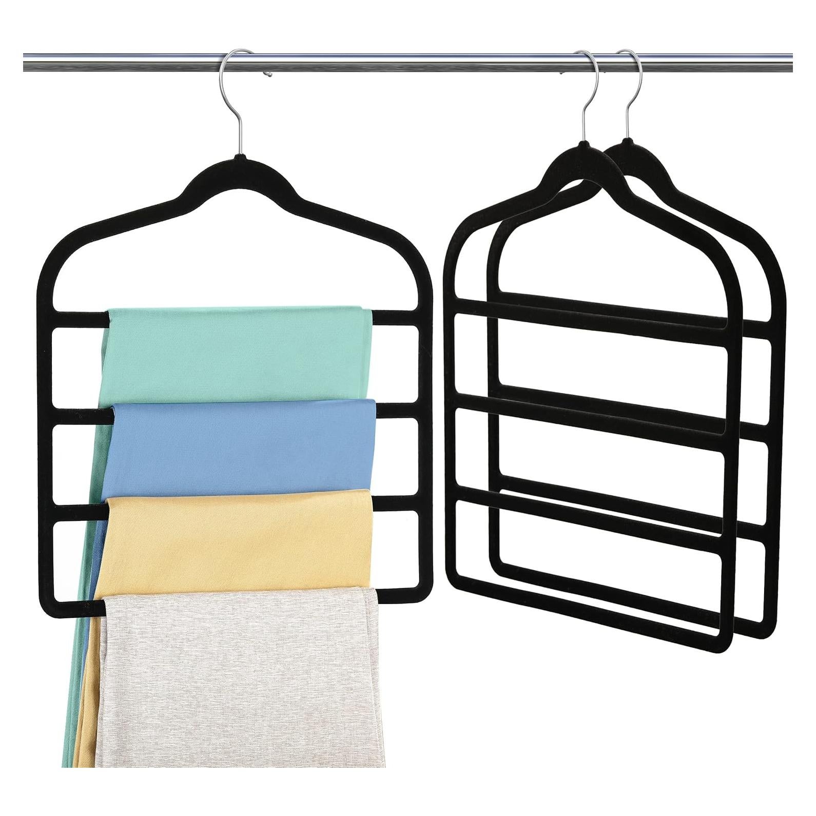 Perchas de Terciopelo Myfolrena para Pantalones - 3 Unidades