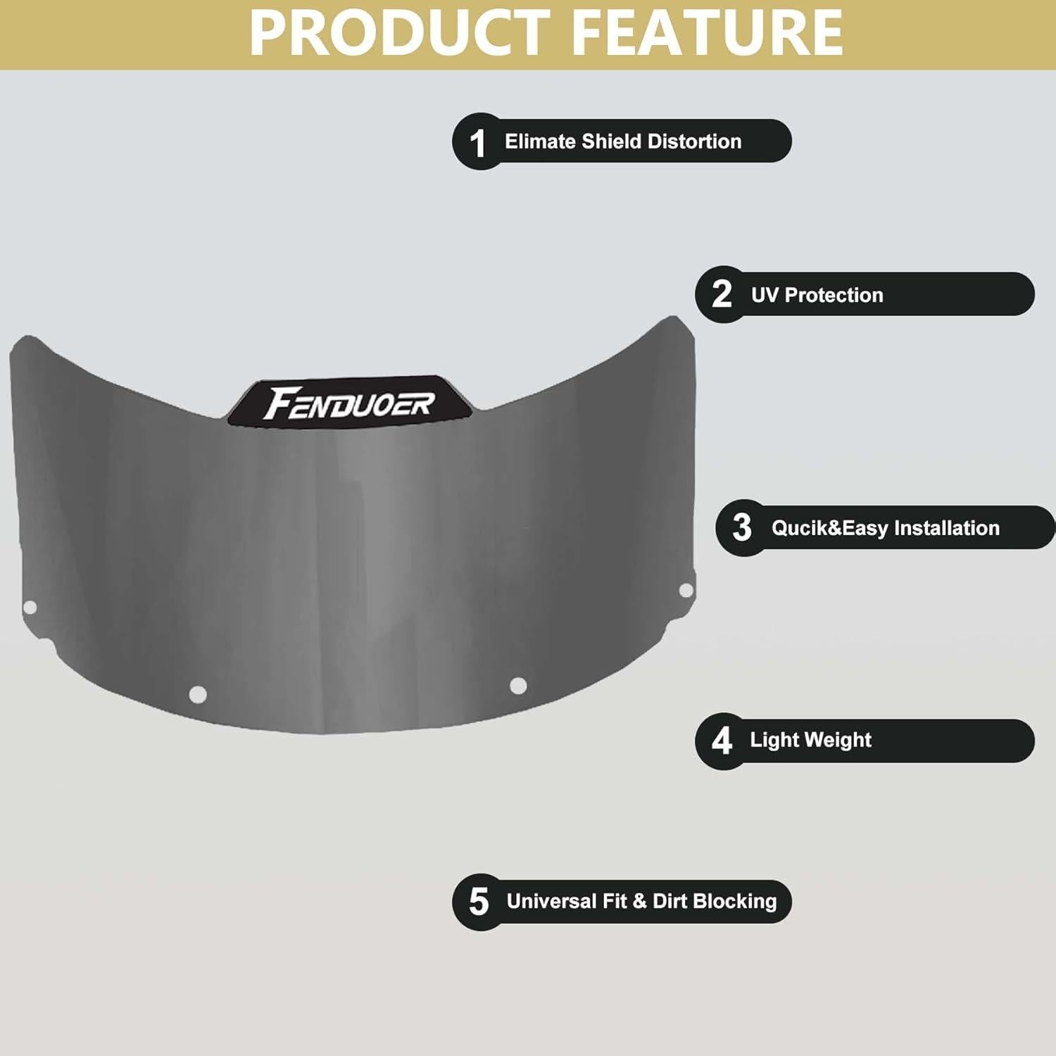 Visera de Softball Fenduoer SV-Negro con Clips y Protección UV