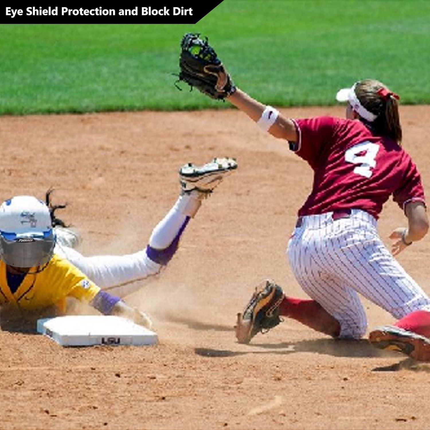 Visera de Softball Fenduoer SV-Negro con Clips y Protección UV
