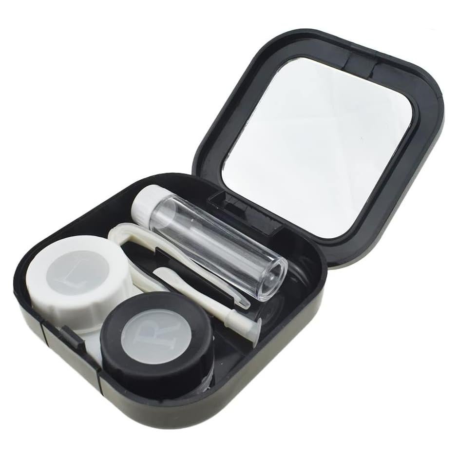 Estuche para Lentes de Contacto HAHIYO Kit Negro 2 Piezas