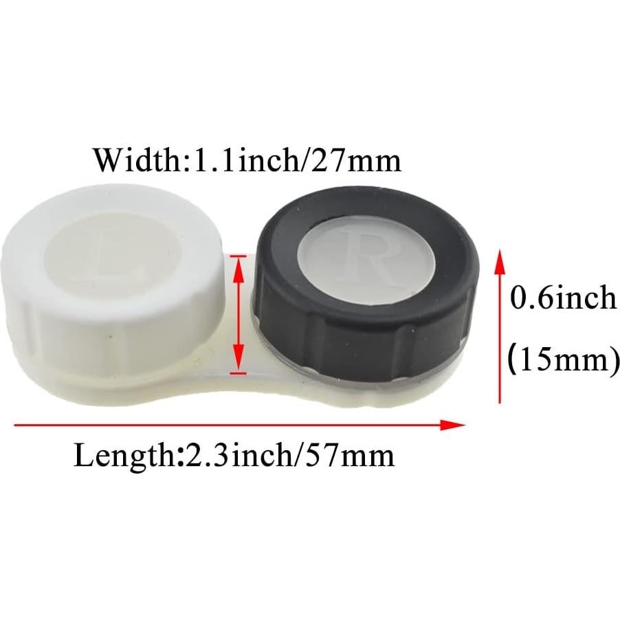 Estuche para Lentes de Contacto HAHIYO Kit Negro 2 Piezas